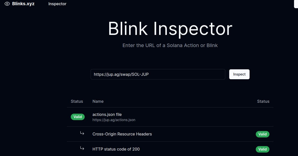 Blinks Inspector